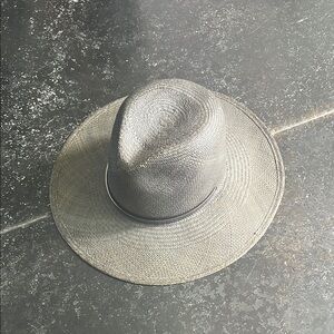 Janessa Leone Gray Straw Hat